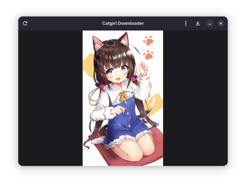 A screenshot of the Catgirl Downloader