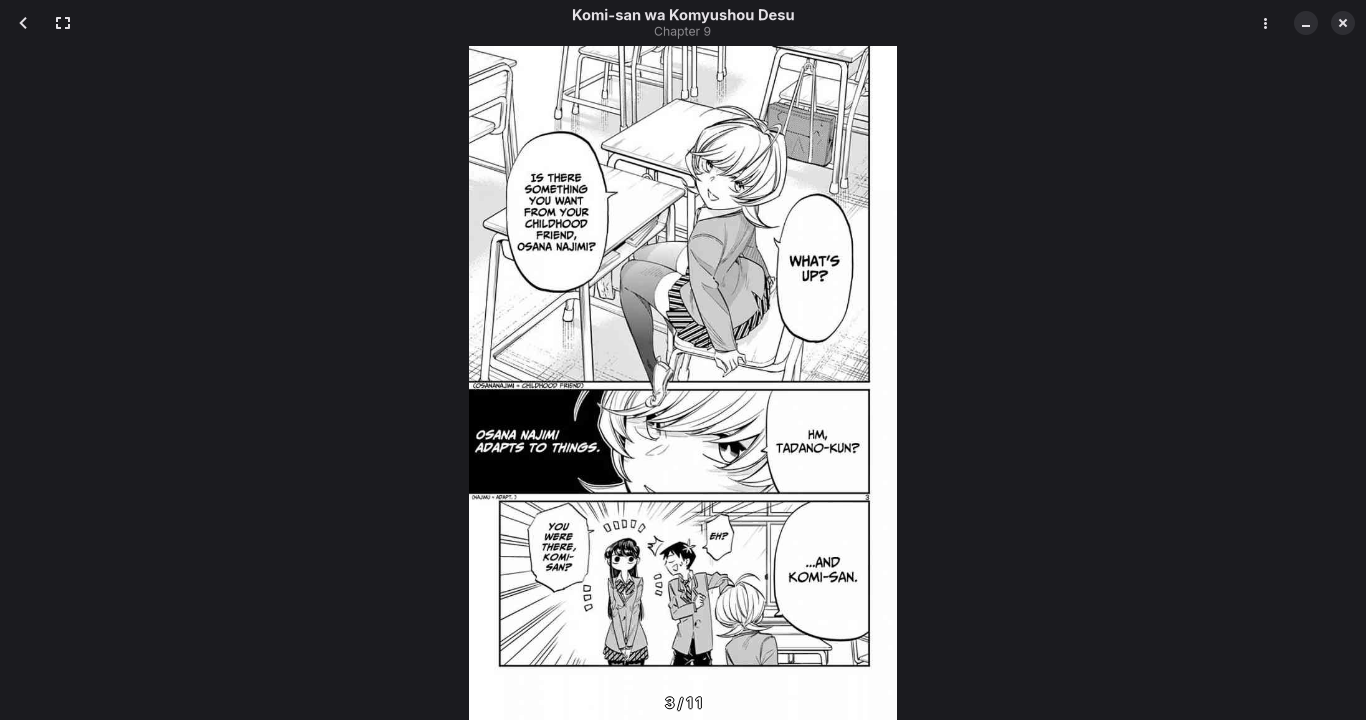 A screenshot of the Komikku Manga Reader