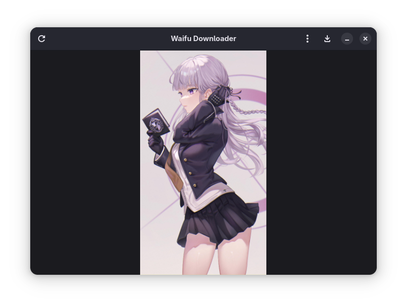 A screenshot of the Waifu Downloader